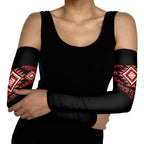 Aotearoa Atua Ruaumoko Personalised Arm Sleeves Maori Powerful God Taniko Motifs