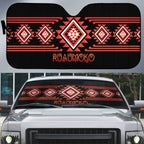 Aotearoa Atua Ruaumoko Auto Sun Shade Maori Powerful God Taniko Motifs