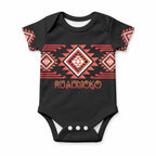 Aotearoa Atua Ruaumoko Personalised Baby Onesie Maori Powerful God Taniko Motifs