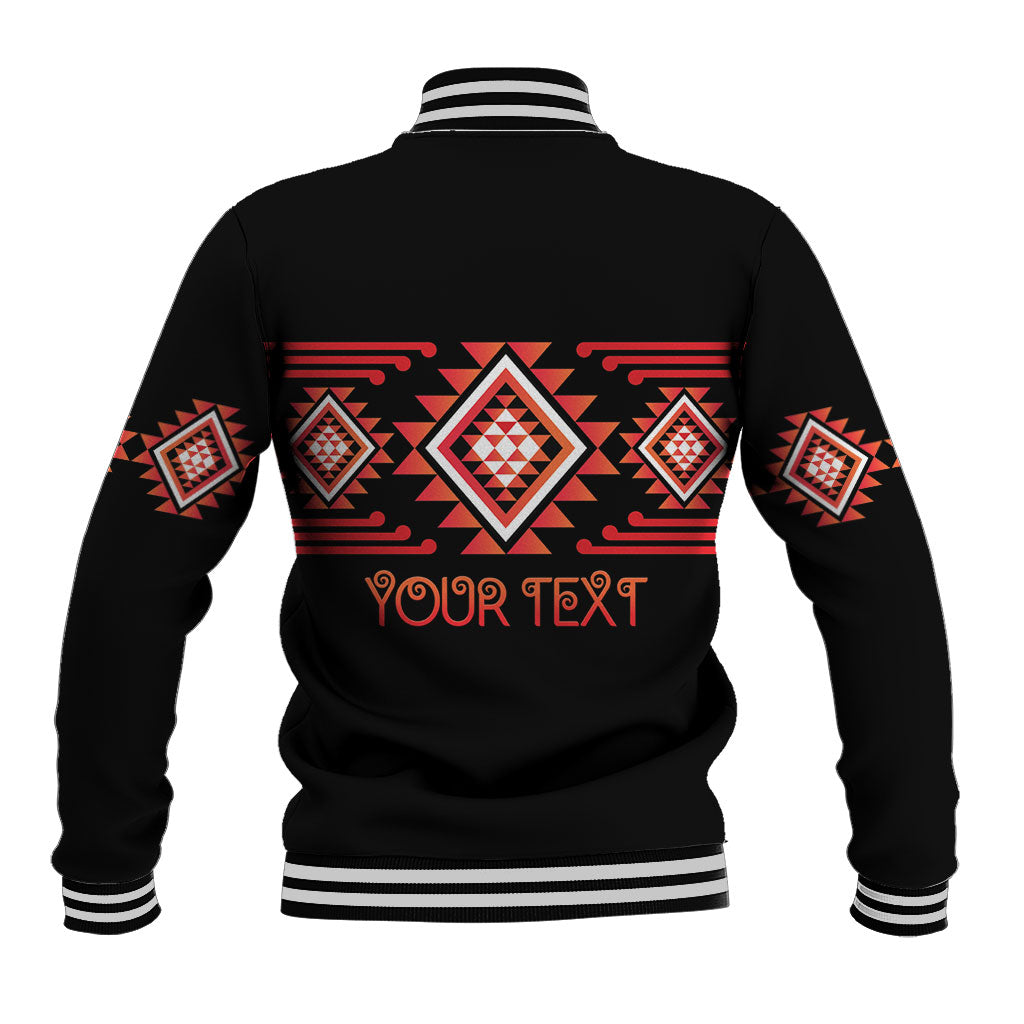Aotearoa Atua Ruaumoko Personalised Baseball Jacket Maori Powerful God Taniko Motifs
