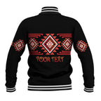 Aotearoa Atua Ruaumoko Personalised Baseball Jacket Maori Powerful God Taniko Motifs