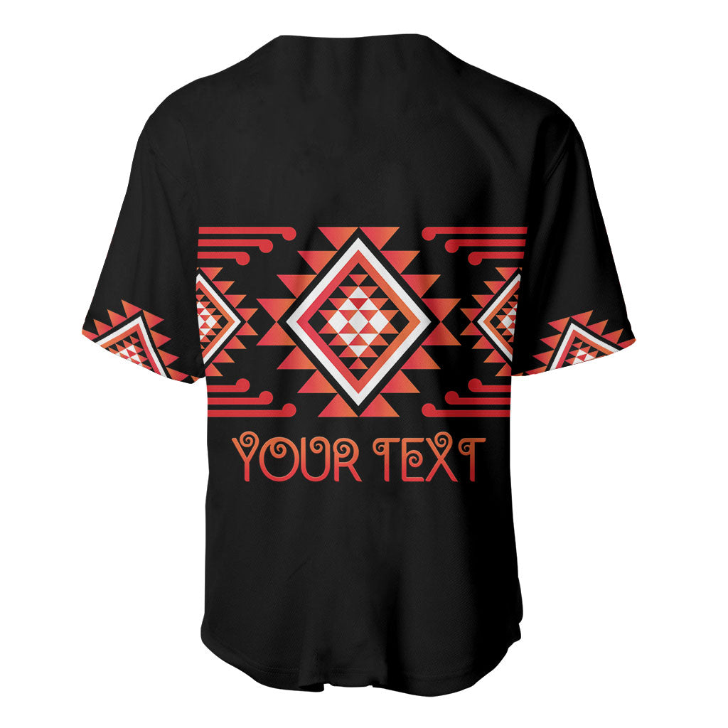 Aotearoa Atua Ruaumoko Personalised Baseball Jersey Maori Powerful God Taniko Motifs