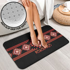 Aotearoa Atua Ruaumoko Bathroom Set Maori Powerful God Taniko Motifs