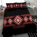 Aotearoa Atua Ruaumoko Bedding Set Maori Powerful God Taniko Motifs