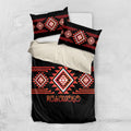 Aotearoa Atua Ruaumoko Bedding Set Maori Powerful God Taniko Motifs