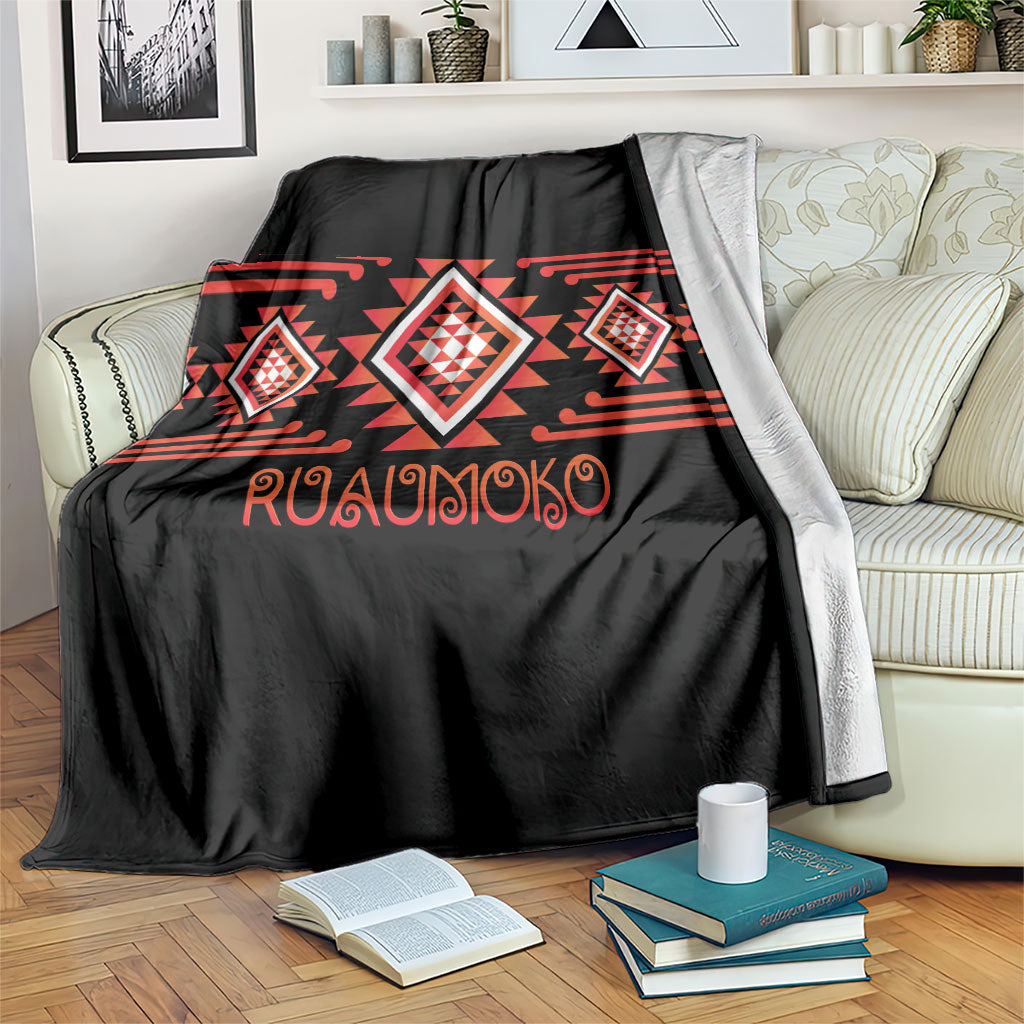 Aotearoa Atua Ruaumoko Blanket Maori Powerful God Taniko Motifs