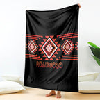 Aotearoa Atua Ruaumoko Blanket Maori Powerful God Taniko Motifs