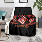 Aotearoa Atua Ruaumoko Blanket Maori Powerful God Taniko Motifs