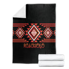 Aotearoa Atua Ruaumoko Blanket Maori Powerful God Taniko Motifs