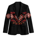 Aotearoa Atua Ruaumoko Personalised Blazer Maori Powerful God Taniko Motifs