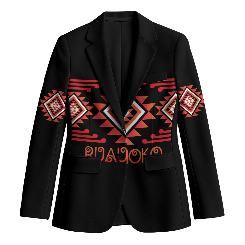 Aotearoa Atua Ruaumoko Personalised Blazer Maori Powerful God Taniko Motifs