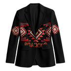 Aotearoa Atua Ruaumoko Personalised Blazer Maori Powerful God Taniko Motifs