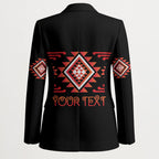 Aotearoa Atua Ruaumoko Personalised Blazer Maori Powerful God Taniko Motifs