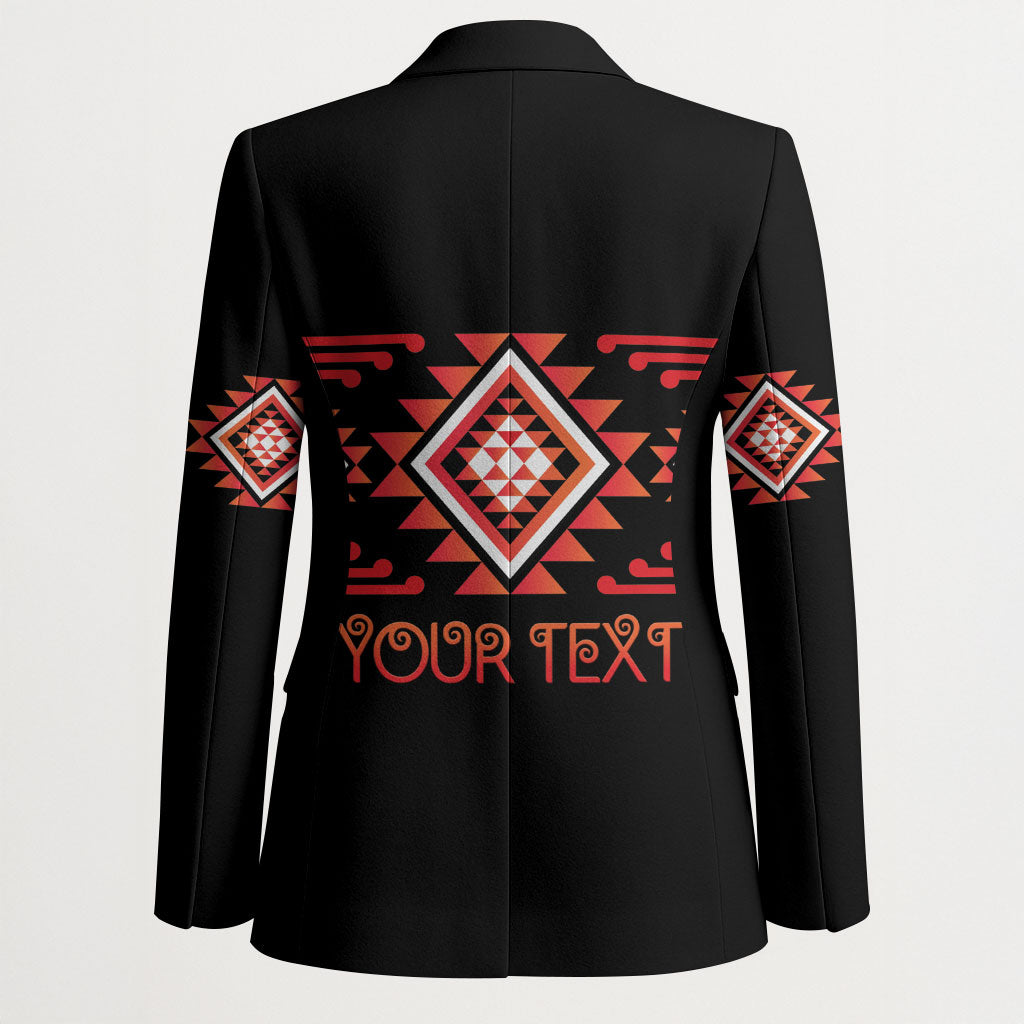 Aotearoa Atua Ruaumoko Personalised Blazer Maori Powerful God Taniko Motifs