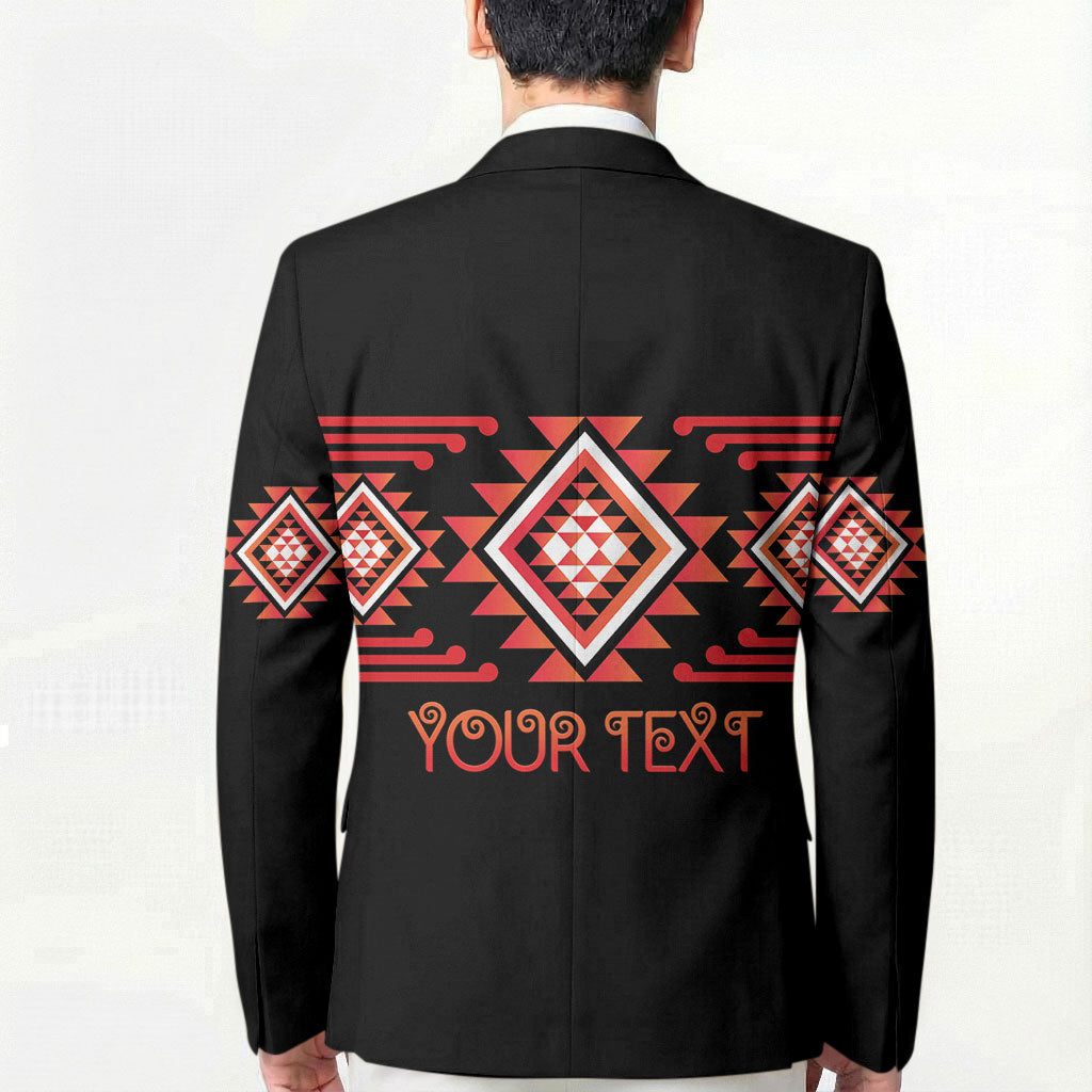 Aotearoa Atua Ruaumoko Personalised Blazer Maori Powerful God Taniko Motifs