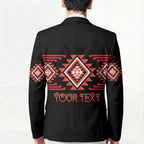 Aotearoa Atua Ruaumoko Personalised Blazer Maori Powerful God Taniko Motifs