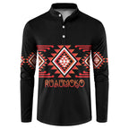 Aotearoa Atua Ruaumoko Personalised Button Sweatshirt Maori Powerful God Taniko Motifs