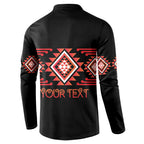 Aotearoa Atua Ruaumoko Personalised Button Sweatshirt Maori Powerful God Taniko Motifs