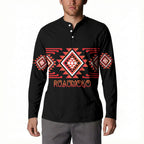 Aotearoa Atua Ruaumoko Personalised Button Sweatshirt Maori Powerful God Taniko Motifs