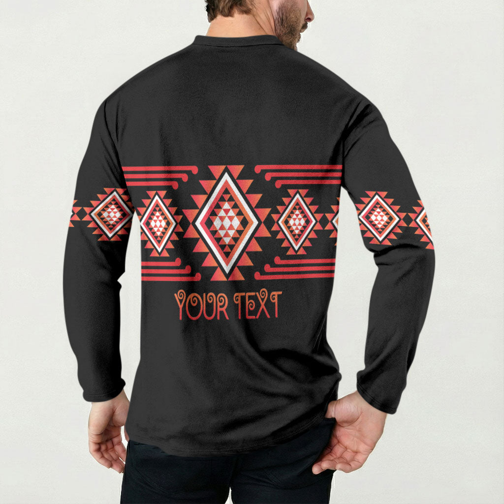 Aotearoa Atua Ruaumoko Personalised Button Sweatshirt Maori Powerful God Taniko Motifs