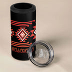 Aotearoa Atua Ruaumoko Personalised 4 in 1 Can Cooler Tumbler Maori Powerful God Taniko Motifs