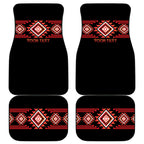 Aotearoa Atua Ruaumoko Personalised Car Mats Maori Powerful God Taniko Motifs