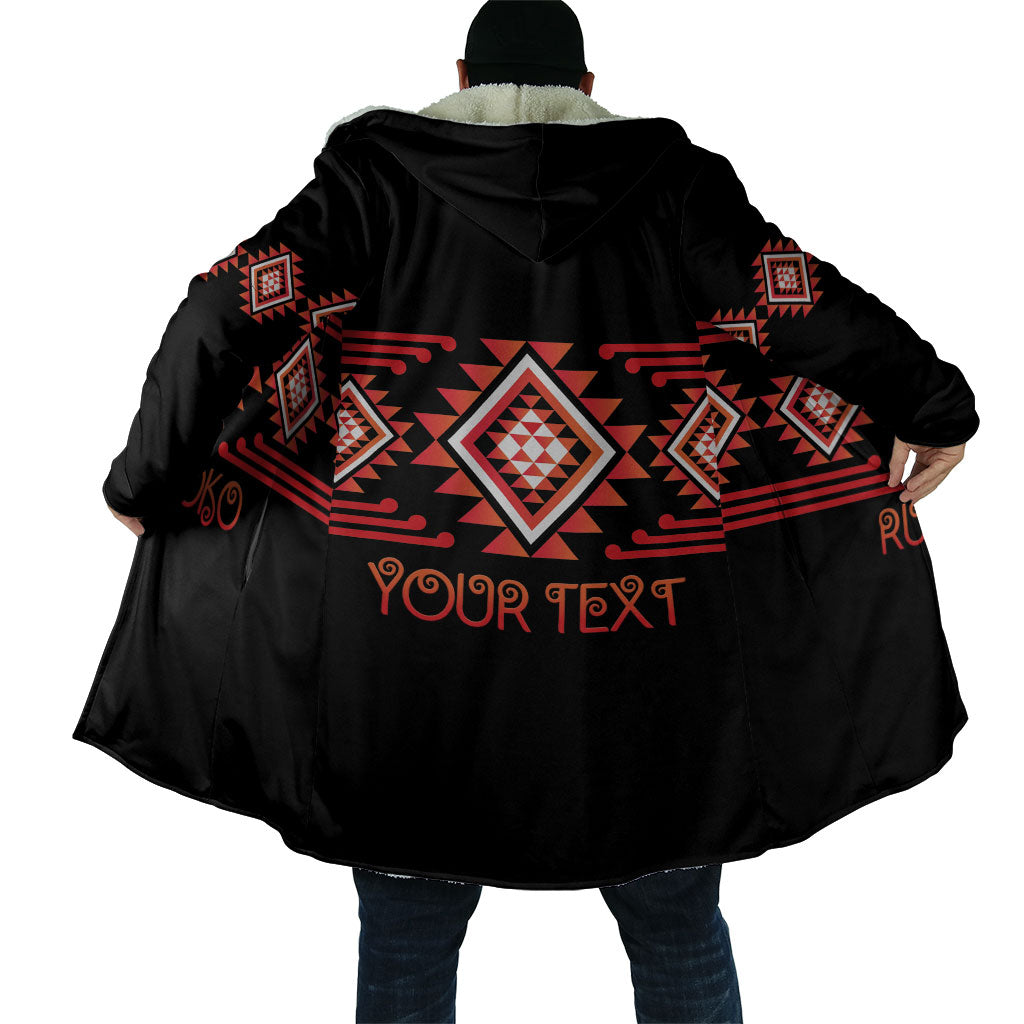 Aotearoa Atua Ruaumoko Personalised Cloak Maori Powerful God Taniko Motifs