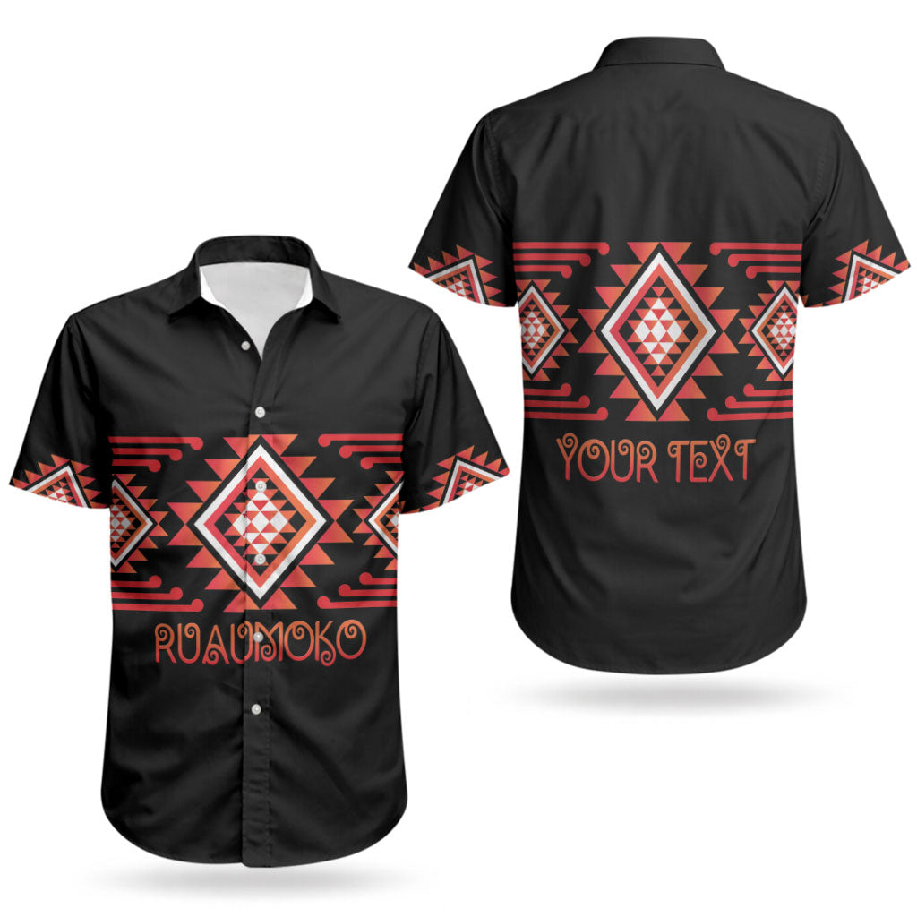Aotearoa Atua Ruaumoko Personalised Couples Matching Summer Maxi Dress and Hawaiian Shirt Maori Powerful God Taniko Motifs