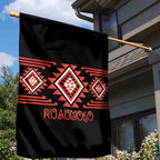 Aotearoa Atua Ruaumoko Garden Flag Maori Powerful God Taniko Motifs