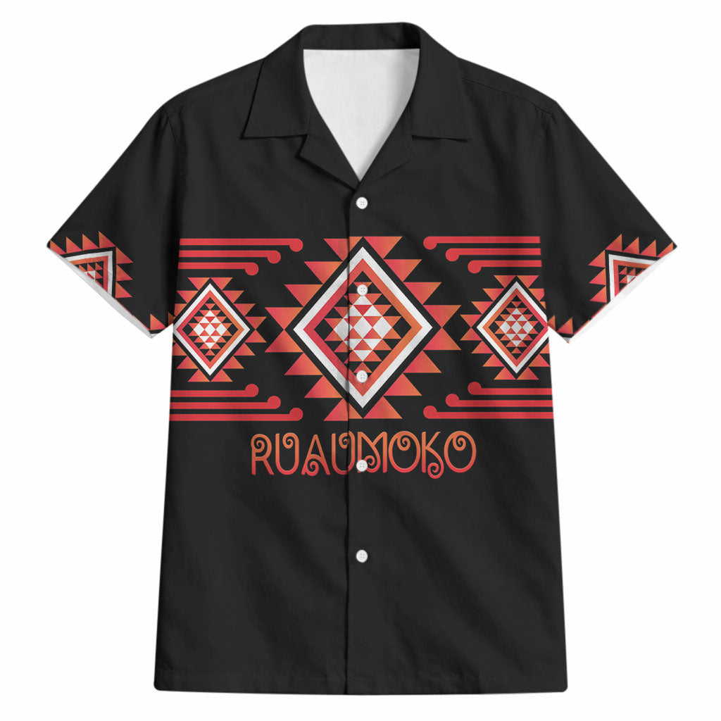 Aotearoa Atua Ruaumoko Personalised Hawaiian Shirt Maori Powerful God Taniko Motifs