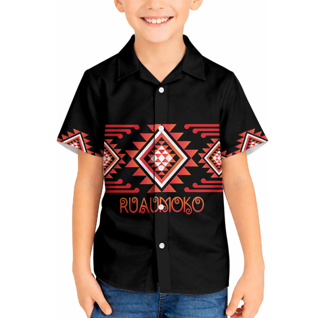 Aotearoa Atua Ruaumoko Personalised Hawaiian Shirt Maori Powerful God Taniko Motifs