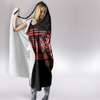 Aotearoa Atua Ruaumoko Hooded Blanket Maori Powerful God Taniko Motifs