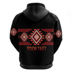 Aotearoa Atua Ruaumoko Personalised Hoodie Maori Powerful God Taniko Motifs