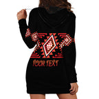 Aotearoa Atua Ruaumoko Personalised Hoodie Dress Maori Powerful God Taniko Motifs