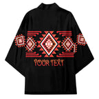 Aotearoa Atua Ruaumoko Personalised Kimono Maori Powerful God Taniko Motifs