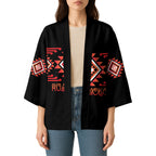 Aotearoa Atua Ruaumoko Personalised Kimono Maori Powerful God Taniko Motifs