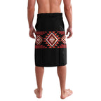 Aotearoa Atua Ruaumoko Personalised Lavalava Maori Powerful God Taniko Motifs