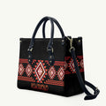 Aotearoa Atua Ruaumoko Leather Bag Maori Powerful God Taniko Motifs