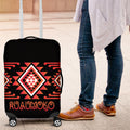 Aotearoa Atua Ruaumoko Luggage Cover Maori Powerful God Taniko Motifs
