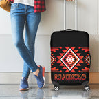 Aotearoa Atua Ruaumoko Luggage Cover Maori Powerful God Taniko Motifs