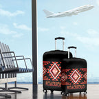 Aotearoa Atua Ruaumoko Luggage Cover Maori Powerful God Taniko Motifs
