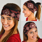 Aotearoa Atua Ruaumoko Neck Gaiter Maori Powerful God Taniko Motifs