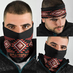 Aotearoa Atua Ruaumoko Neck Gaiter Maori Powerful God Taniko Motifs