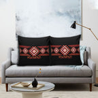 Aotearoa Atua Ruaumoko Pillow Cover Maori Powerful God Taniko Motifs