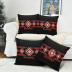 Aotearoa Atua Ruaumoko Pillow Cover Maori Powerful God Taniko Motifs