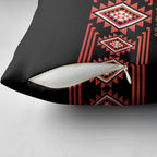 Aotearoa Atua Ruaumoko Pillow Cover Maori Powerful God Taniko Motifs