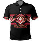 Aotearoa Atua Ruaumoko Personalised Polo Shirt Maori Powerful God Taniko Motifs