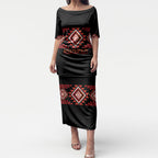 Aotearoa Atua Ruaumoko Personalised Puletasi Maori Powerful God Taniko Motifs