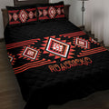 Aotearoa Atua Ruaumoko Quilt Bed Set Maori Powerful God Taniko Motifs