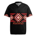 Aotearoa Atua Ruaumoko Personalised Rugby Jersey Maori Powerful God Taniko Motifs